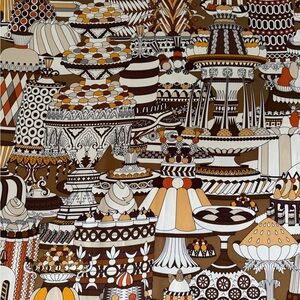 Hermès La Patisserie Francaise Silk Scarf.